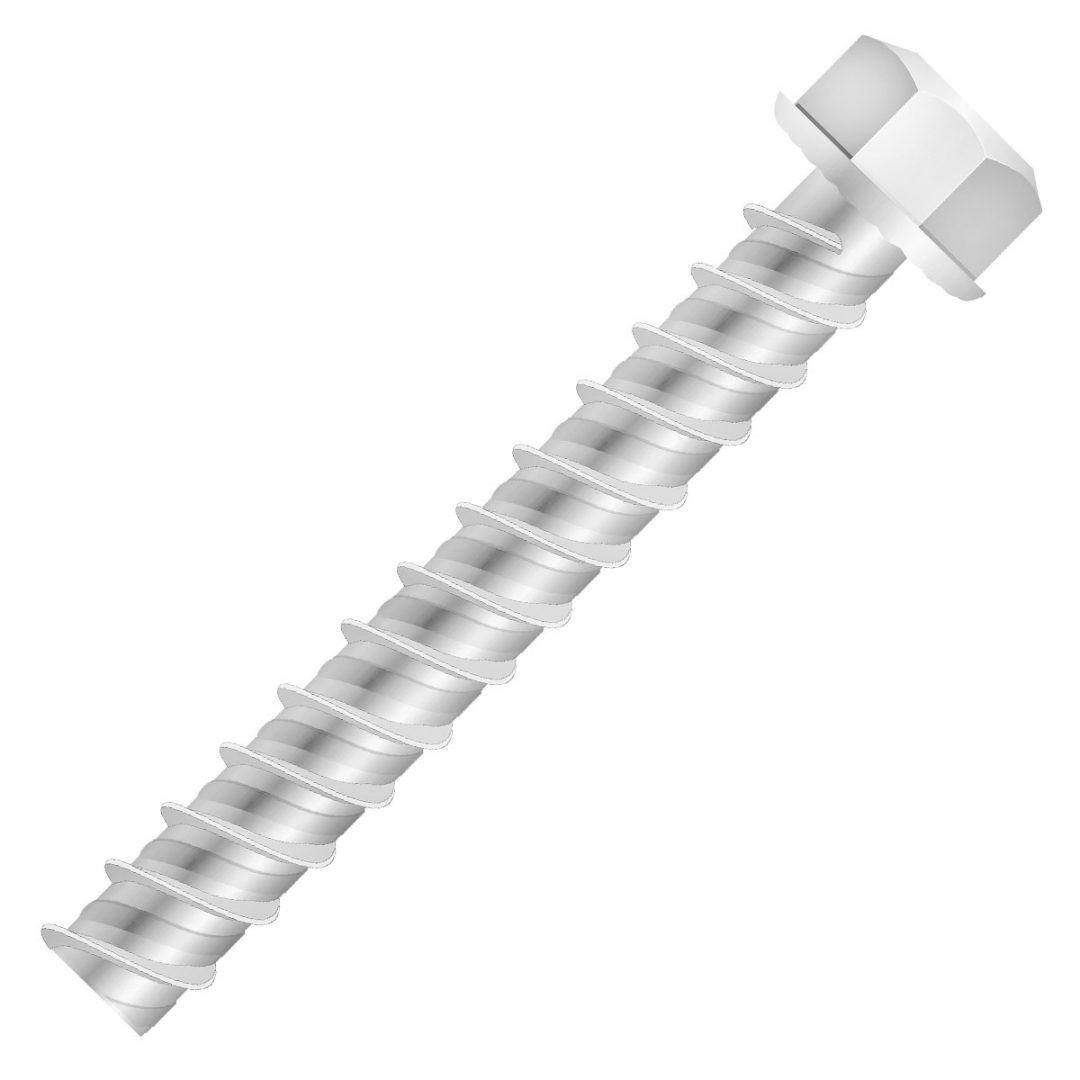 PARAFUSO CONCRETE BOLT AC RI ZINCADO BRANCO